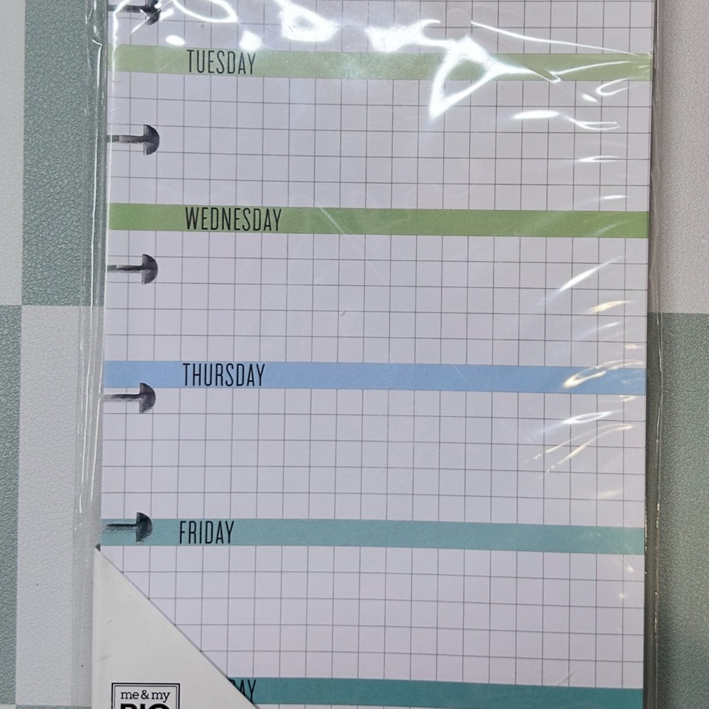 Me & My Big Ideas Planner Inserts with Colorful Accents